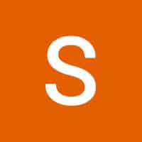 Letter S -Orange Blackground